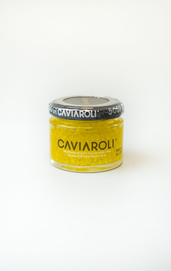 Encapsulado de aceite de oliva virgen extra Caviaroli