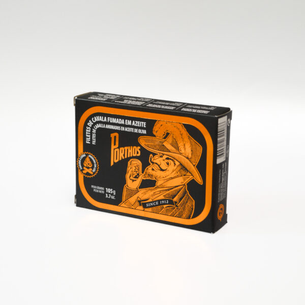 Filetes de caballa ahumados en aceite de oliva Porthos 105gr
